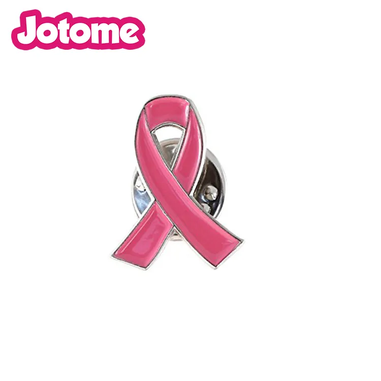 100 pcs 1 polegada 100 pcs um monte de fita consciência rosa consciência do cancro da mama lapela pin