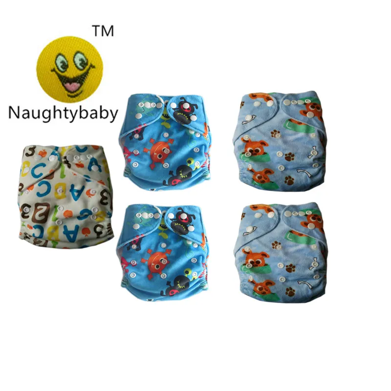 2016 New 50PCS Print Minky Cloth Diapers Reusable Nappy Covers For Babies Diapers Infant Without Inserts Free Shipping