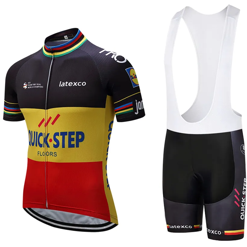 2024 Belgium Champion Cycling Jersey Set Breathable Cycling Jerseys Short Sleeve Summer Quick Dry Cloth MTB Ropa Ciclismo