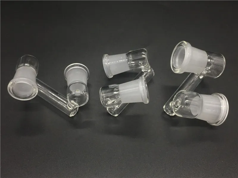 Wholsale Glass adapter 18mm 14mm Female to Female Drop Down Glass Adapter Oil Filter Adapter Joint 18mm to 18mm for Glass Water Bongs