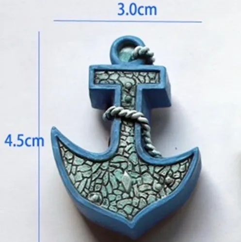 B1020 Mediterrane stijl schip Anchor Silicone Mold Cake Decoratie Tool Cakevorm Hot Koop