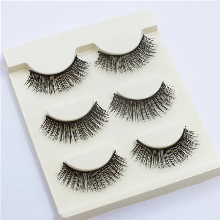 3D Mink False Eyelash Fashion Handmade hair Lashes Thick Fake Faux Eyelashes Makeup Beauty Black Box5820456