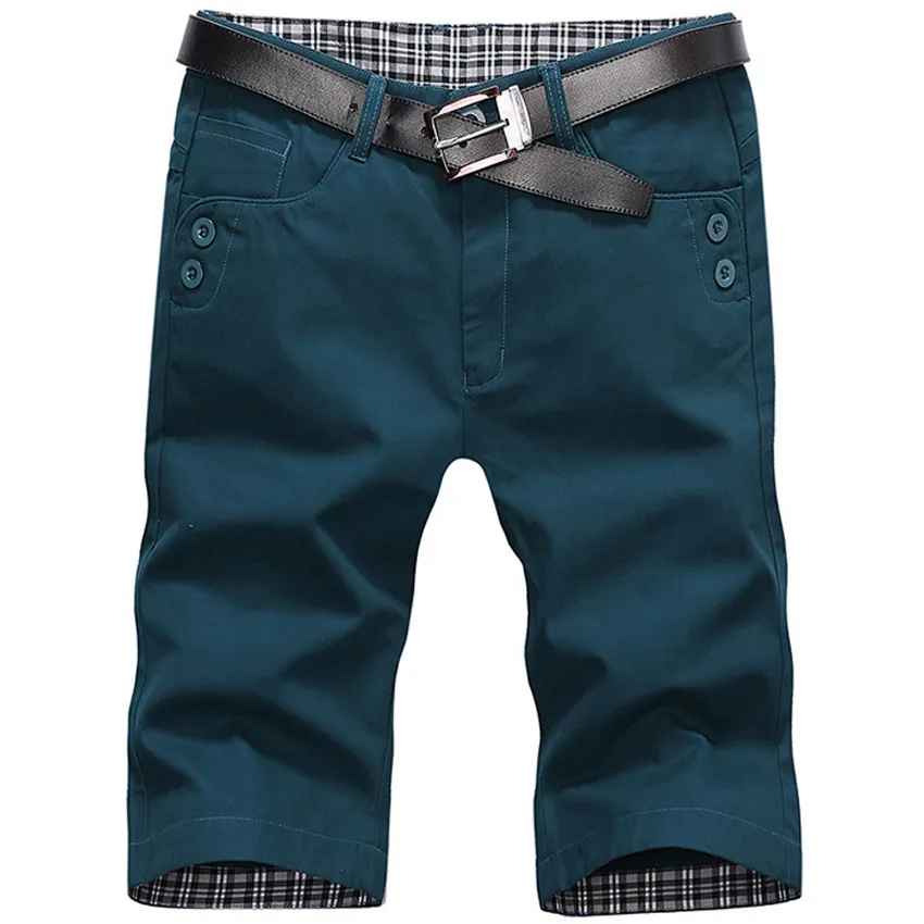 Wholesale-2016 Summer Men's Shorts Men Casual Cotton Knee Length Shorts Men Short Pants Beach 39zm