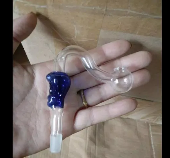 S tube bone bangs bong accessori colore ﾠ, Bruciatore a nafta Tubi di vetro Tubi d'acqua Tubo di vetro Oil Rigs Fumo con contagocce Bong di vetro A