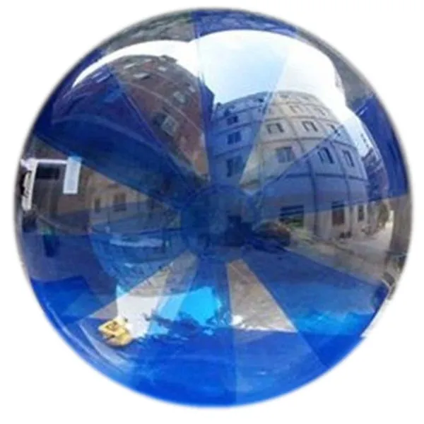 Gratis frakt Vattenkula Transparent Aqua Zorbing Sphere med tysk Tizip Zip Diameter 5ft 7ft 8ft 10ft