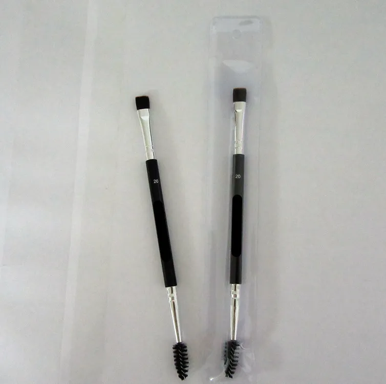 Duo Brush # 12 # 7 # 15 # 20 فراشي مكياج مع شعار كبير صناعي مزدوج الحاجب مجموعة فرش مكياج Pinceis