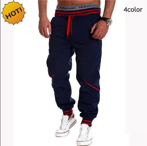 HOT 2017 Mode Printemps automne jogger GYM en cours d'exécution Stretch Hip Hop Joggers vêtements Pantalons de Traning Hommes Pantalons de Survêtement Baggy Hommes Pantalons de Survêtement