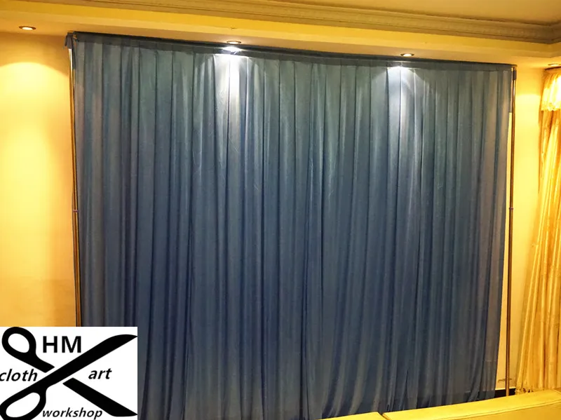 3M high by 3M wide wedding decoration curtain black backdrop color Party Curtain Celebration draps Performance Background Satin Dr7506722