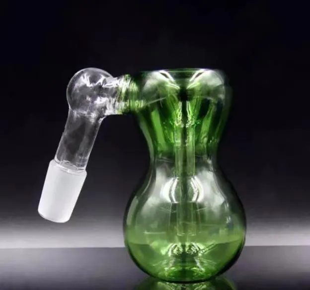 Multi - färg konkava kalebass potten bongs tillbehör unika oljebrännare glas bongs rör vatten rör glas rör olje riggar rökning med droppe