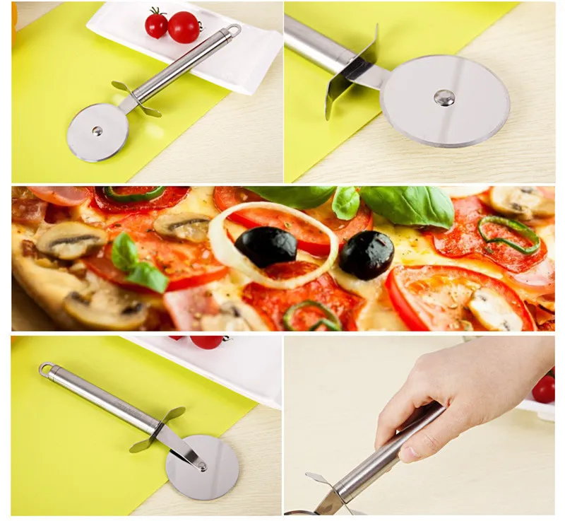Pizzawheels Rvs Pizzeria Cutter Diameter 6,5 cm Mes voor Cut Pizza Gereedschap Keukenaccessoires Pizza Tools