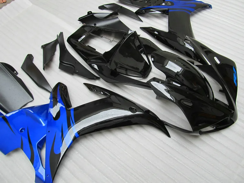 ABS z tworzywa sztucznego Zestaw do Yamaha YZF R1 2002 2003 Blue Black Fairings Set YZF R1 02 03 OT26