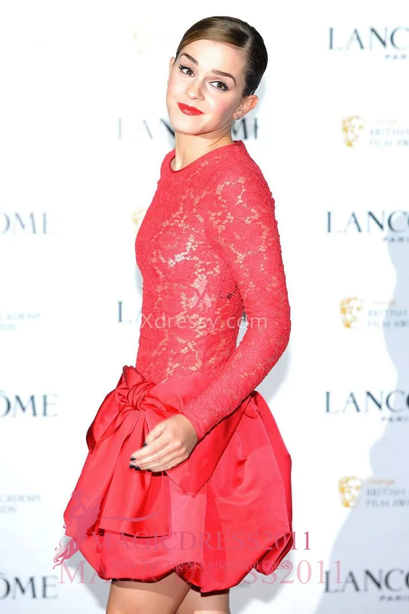Emma watson vestito discount rosso