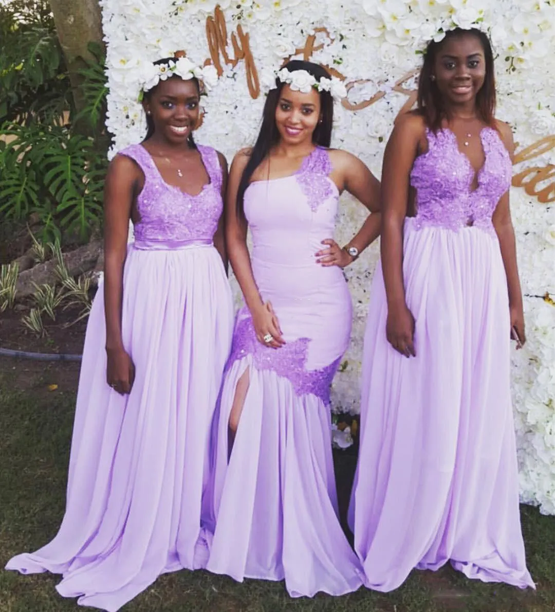 lilac bridesmaid dress