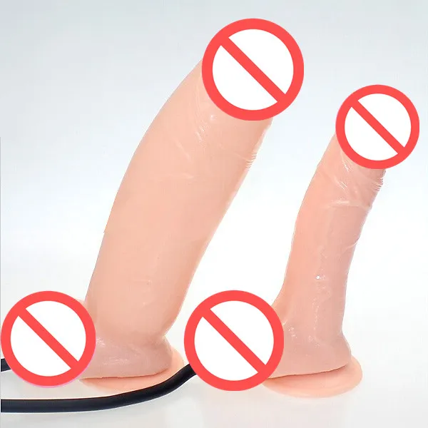 Superior 7,5 '' uppblåsbara dildo, stor dildo realistisk sugkopp penis, sexleksaker för kvinna sexbutikband på sexprodukter