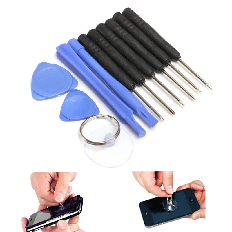 Kits de herramientas de destornillador 11 en 1, juego de herramientas de reparación de teléfonos móviles, destornillador Torx para iPhone, Samsung, HTC, Sony, Motorola, LG