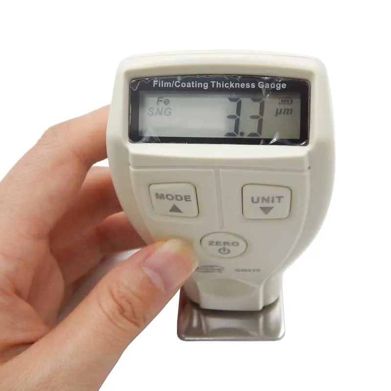 Freeshipping 0-1800um Mini dijital Boya filmi demir taban kalınlığı ölçer Galvanizli kalınlığı ölçümü