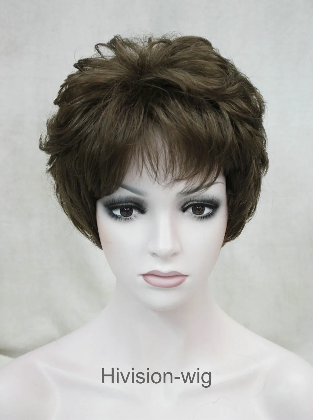 gratis frakt vacker charmig varm ny 9 färg korta raka kvinnor damer naturligt dagligt hår peruk hivision