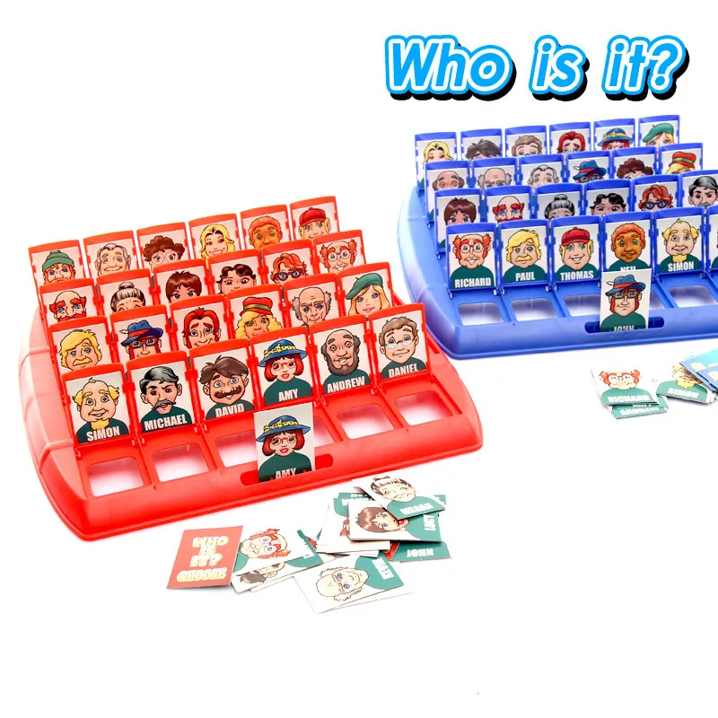 من هذا؟ Party Family Board Game الكلاسيكية تخمين الذين يواجهون متعة اللاعبين المعروفة لعبة كلاسيكية للأطفال المجلس ل 2+