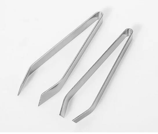 New Stainless Steel Fish Bone Tweezers Remover Pincer Puller Tongs Pick-Up Tool Crafts