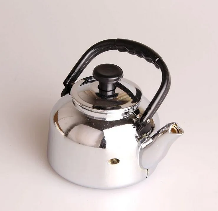 creativo Accendino teiera in metallo Servizio da tè elettrodomestici butano antivento Accessori fumatori Accendini No gas