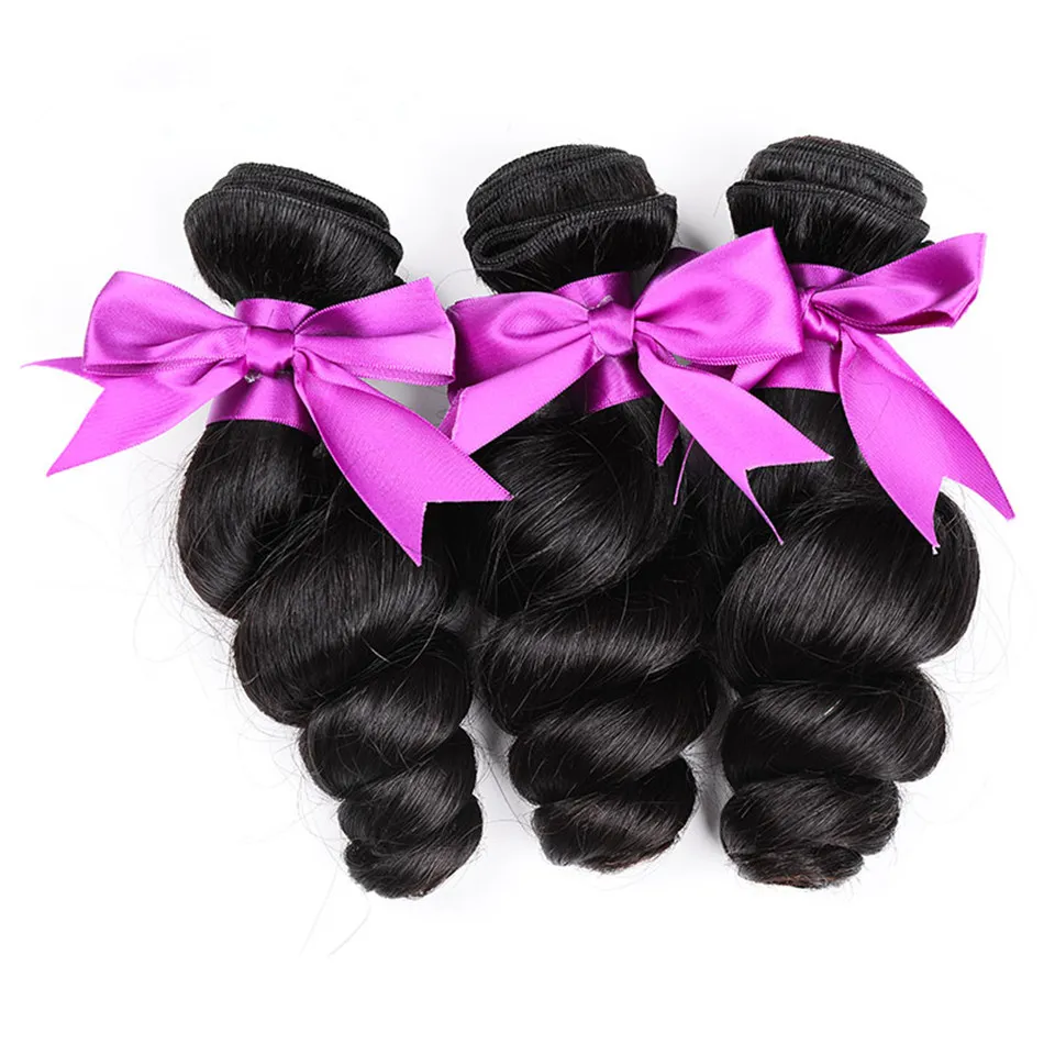 Hair Products Peruvian Loose Wave Unprocessed Human Hair Weave Bundles 100gPeruvian Virgin Hair Loose Wave