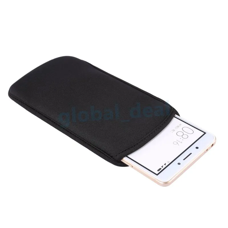 Luksusowy Uniwersalny Czarny Etui Telefon Wodoodporna Kieszonkowa Multi Funkcja Portfel Pokrywa Osłona dla iPhone Samsung
