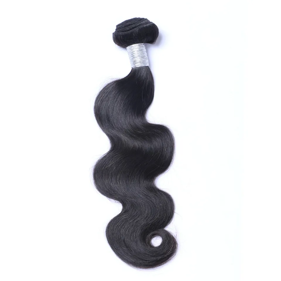 Indian Virgin Human Hair Body Wave Unprocessed Remy Hair Weaves Double Wefts 100g/Bundle 1bundleCan be Dyed Bleached