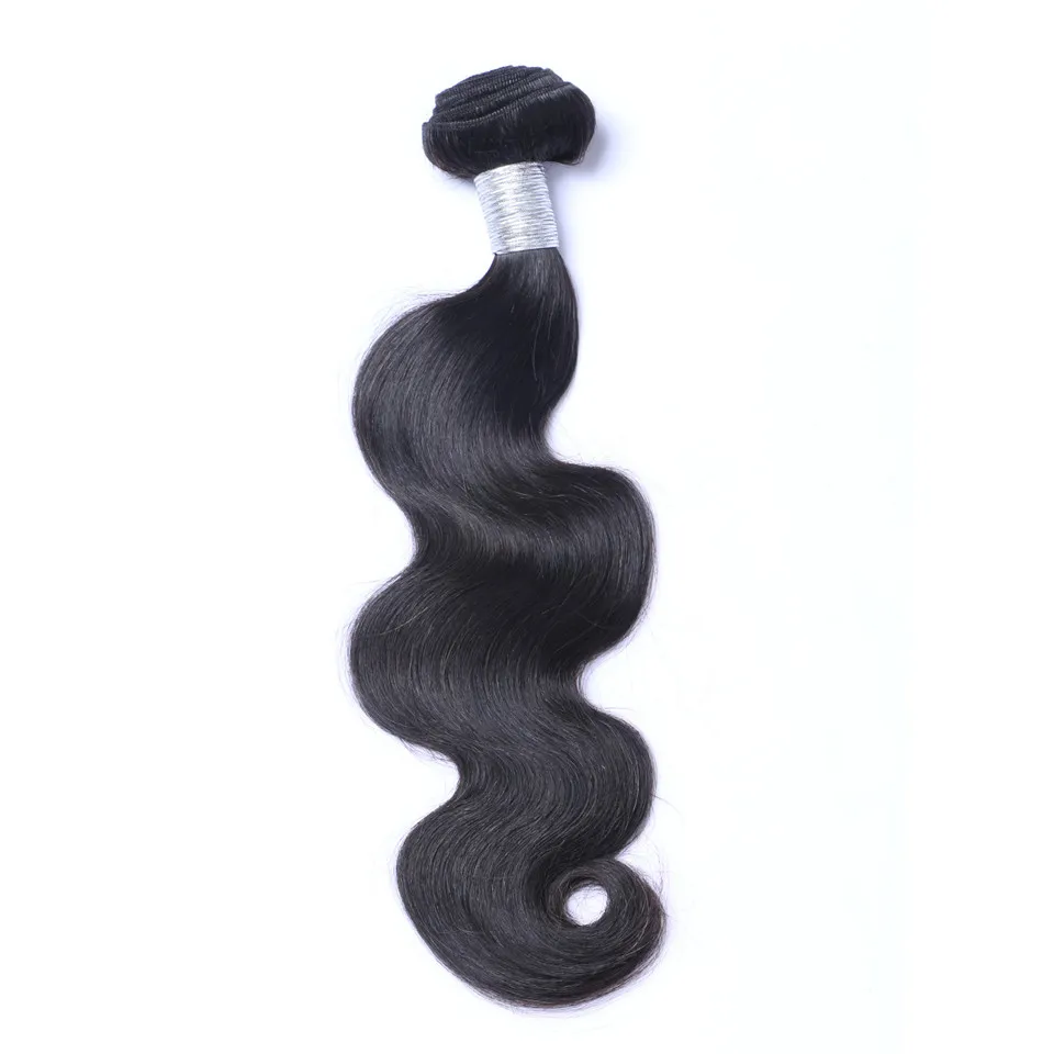 Cabello humano virgen brasileño Onda del cuerpo Cabello Remy sin procesar Tejidos tramas dobles 100 g / Paquete 1 paquete / lote Se puede teñir blanquear