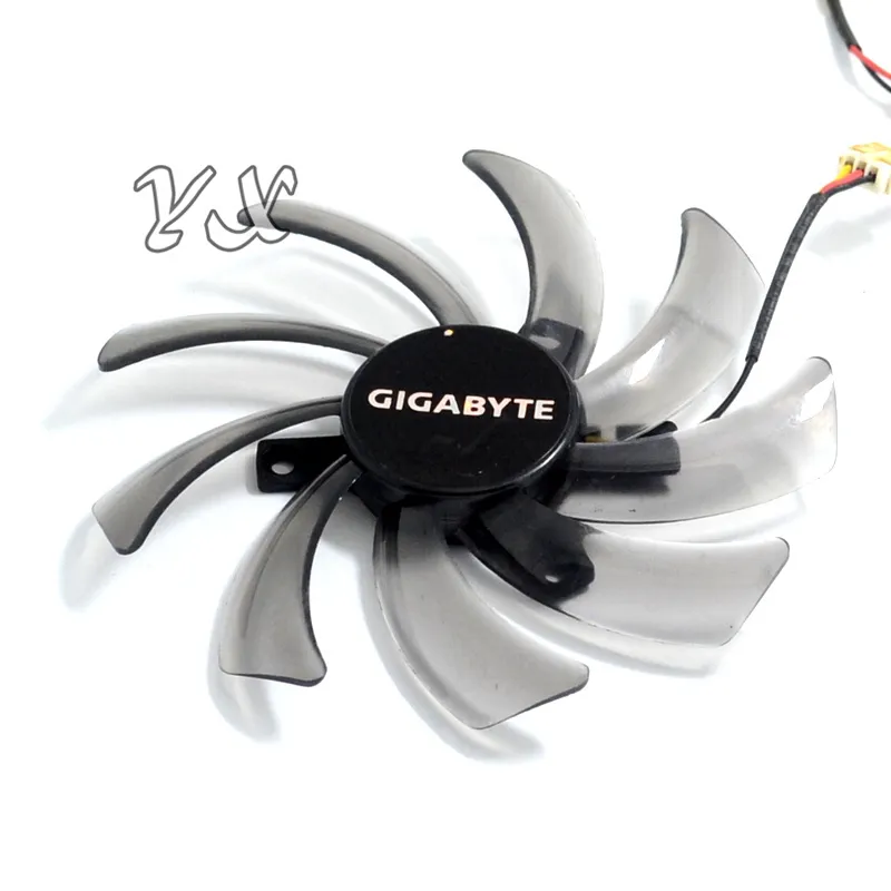 EverFlow T129215SM 95mm 2 Pin 3 Pin Computer Cooler Fan för GIGABYTE GV-N650OC-1GL 2GL GV-N550WF2 N56GOC R667D3 R777OC