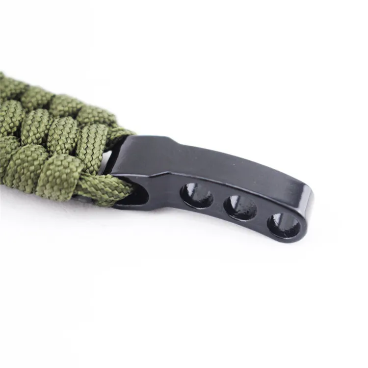 Survival Armbanden Paracord Parachute Camping Armband Roestvrij gesp Escape Mix Kleur Armband Polsband DHL Snelle verzending