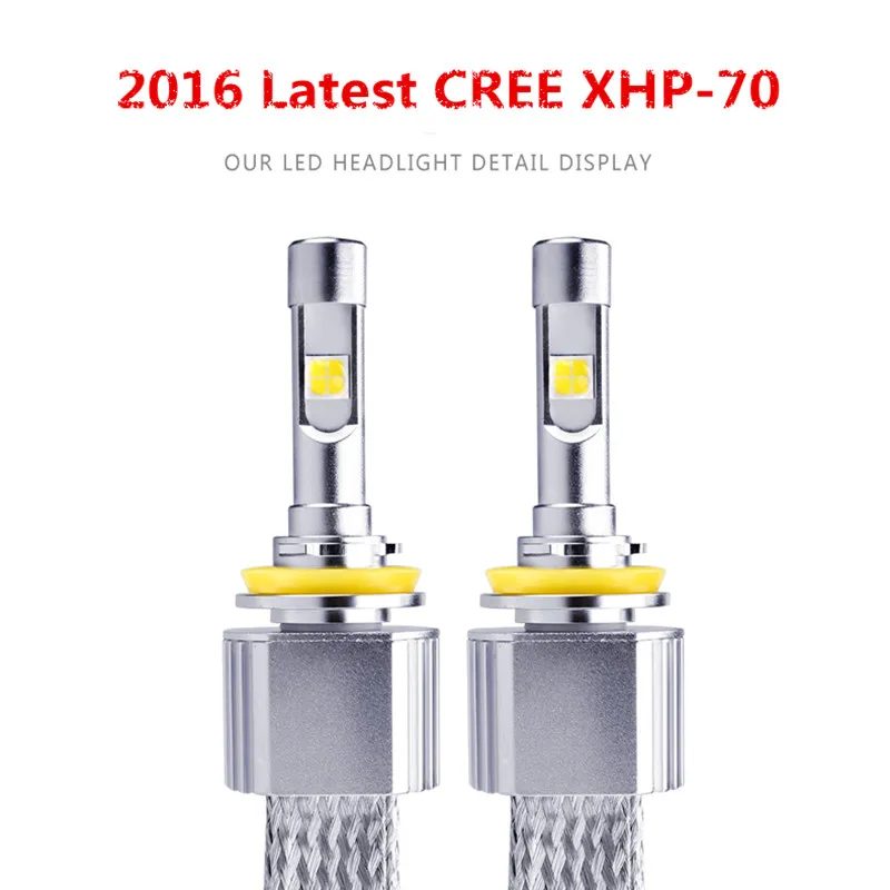 110W 13200LM Q7 H4/H7/H8/H9/H10/H11/9005/9006/9012 CREE HXP 70 LED