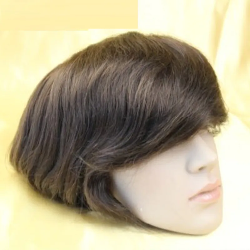 6x8inch 7x9 tum 8x10inch Super hållbar tunn hud Mens Toupee Wig Mono Base Men Hårprotes