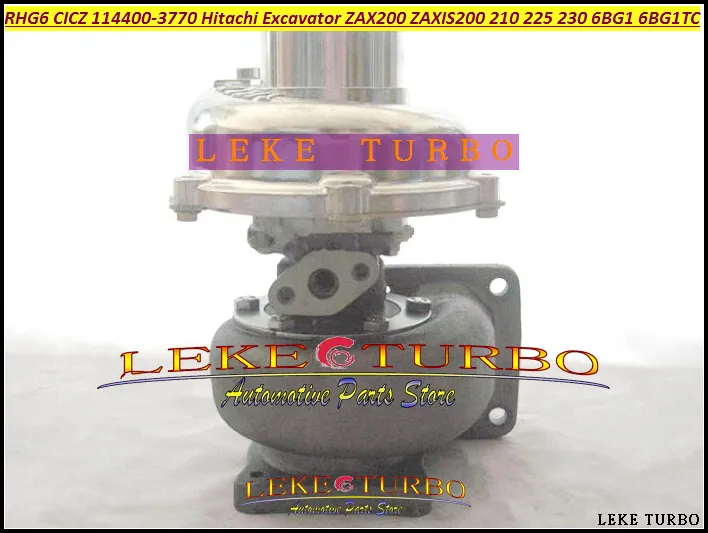 TURBO RHG6 1144003770 114400-3770 VB570031 CICZ Turbocharger For HITACHI ZAXIS 200 210 225 230 ZAX200 EXCAVATOR 6BG1T 6BG1TC 