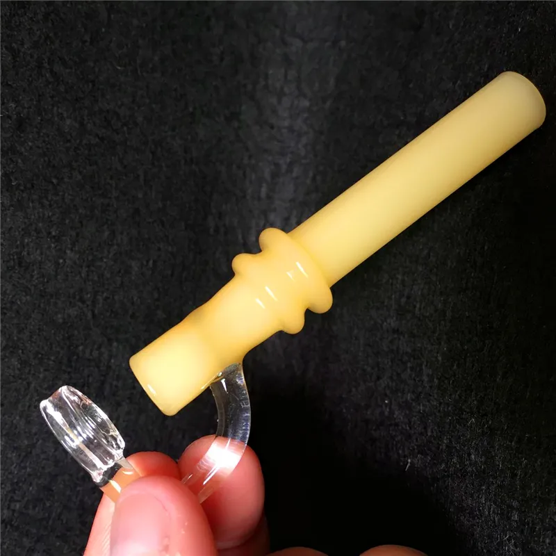 Labs Glass Taster 흡연 미니 담배 오일 왁스 파이프 농축 테스터 10mm 붕 규소 튜빙