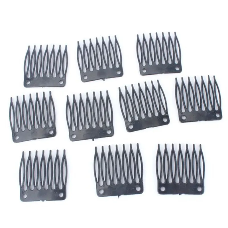 Plastics en plastique Clips de cheveux pour les clips de peigne de capuchon de perruque pour capuchon de perruque et perruques Making Hair Extensions Tools stocké 9530644