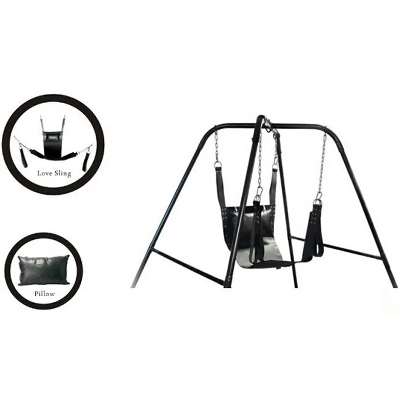 Top Qualité Deux Couches En Cuir Fronde Sexe Hamac Sexe Balançoire