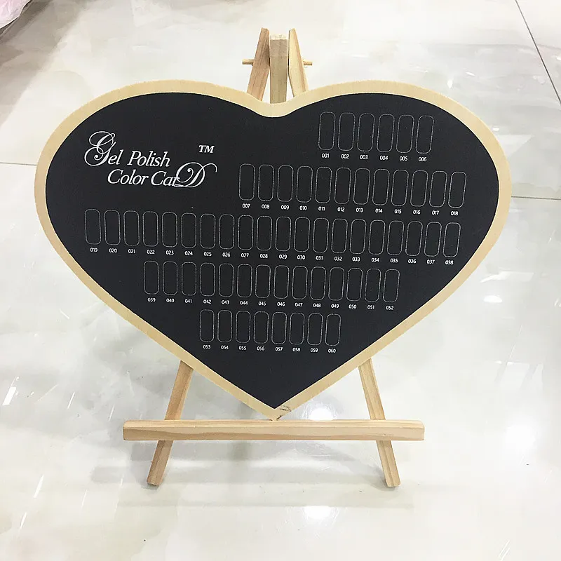 New Arrival Wooden Nail Display Board Display Chart Nail Art UV Gel Polish Color Book Free Shopping