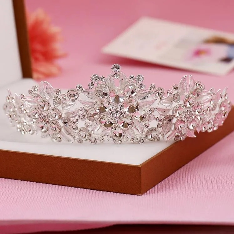 New Cheapest Crowns Hair Accessory Rhinestone Jewels Pretty Crown