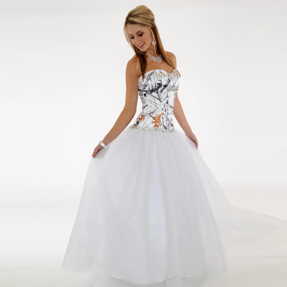 Simple Camo Wedding Dress Beach Wear Sweetheart A Line Tulle Formal Guest Dress Bridal Gowns Floor Length Zipper Long