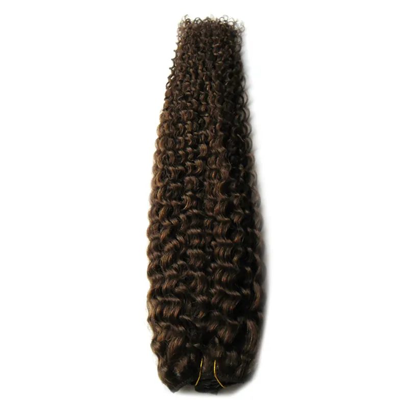 # 4 Castanho escuro feixes de cabelo humano 100g encaracolado tecer cabelo humano profunda encaracolado tecer cabelo brasileiro, nenhum derramamento, emaranhado livre