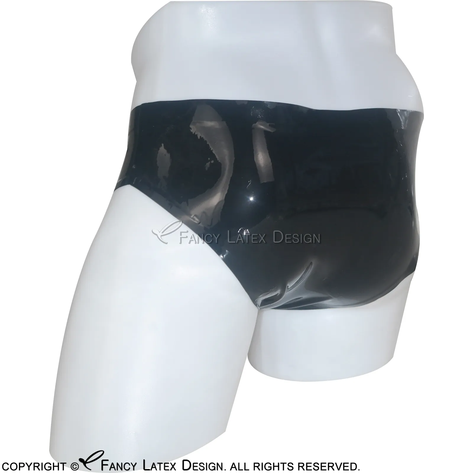 Latex Panties Black Erotic Underwear Briefs for Women Latex Rubber