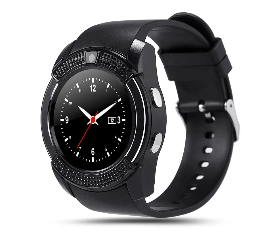 V8 montre intelligente soutenir Sim TF fente pour carte Bluetooth horloge avec 0.3M caméra MTK6261D montre intelligente pour Android montre téléphone