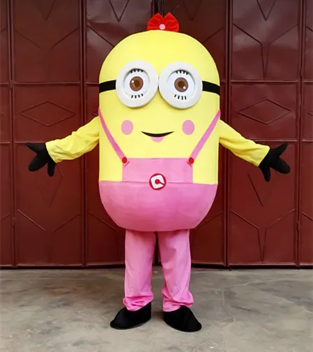 Costume de mascotte de minions de haute qualité pour adultes 100% image réelle261Y