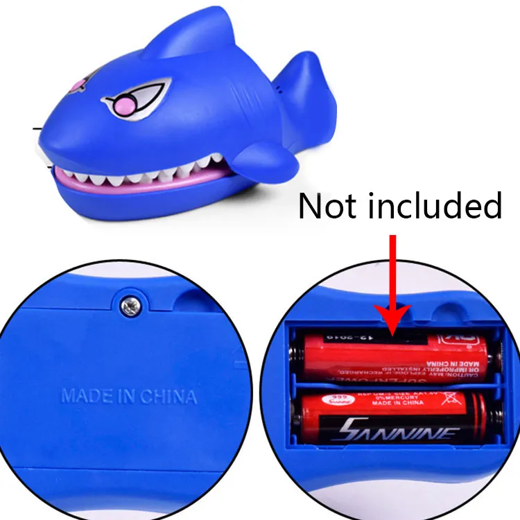 Scherzi giocattolo leggero morso di squalo cane morso di coccodrillo gioco divertente scommessa bambini regali di giocattoli interattivi