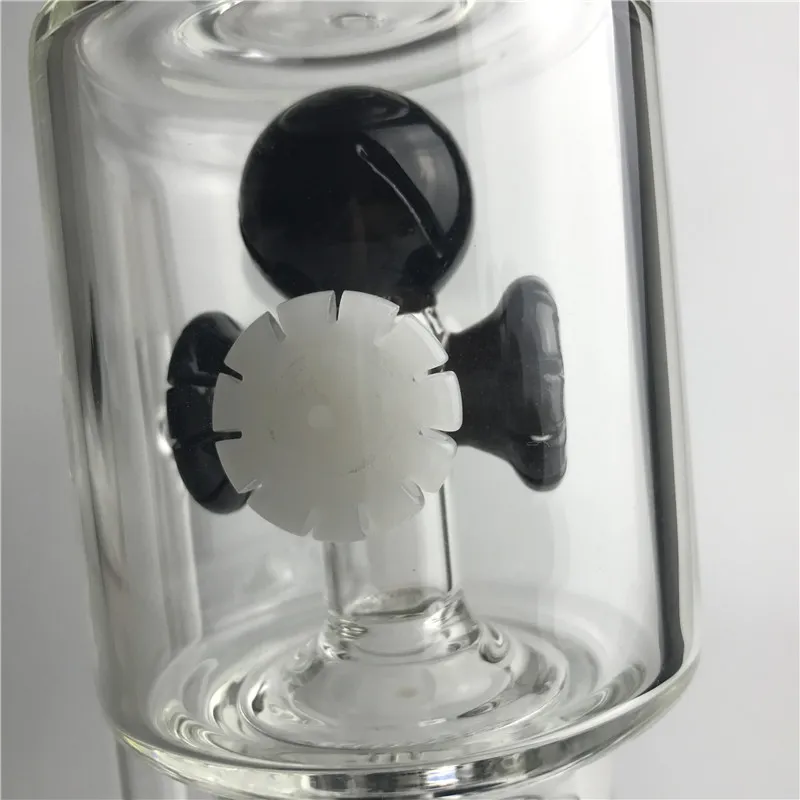 Bongs de vidrio grueso Tubos de agua con 13.5 pulgadas 14 mm Macho 1 KG 3 Filtro divertido Reciclador Heady Beaker Bong para fumar