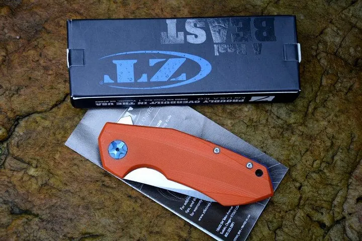 Sıfır tolerans ZT 0456 D2 Taktik Katlanır Bıçak G10 Kamp Avcılık Hayatta Kalma Çakı Askeri Yardımcı EDC Flipper Rulman EDC