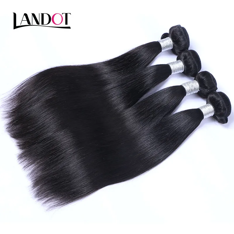 Günstige malaysische gerade reine Haar-unverarbeitete menschliche Haarwebart-Bündel malaysische gerade Remy-Erweiterungen Landot Hair Products62602323