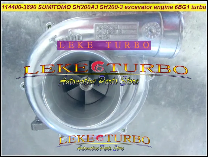 114400-3890 SH200-3 For SUMITOMO SH200A3 excavator engine 6BG1 Turbocharger (3)