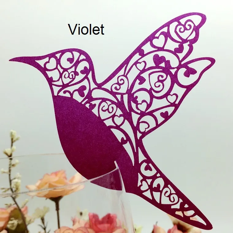 faveurs de noce centres de table décorations de mariage décorations de mariage pièce maîtresse oiseaux fête d'anniversaire nom de l'invité carte de lieu