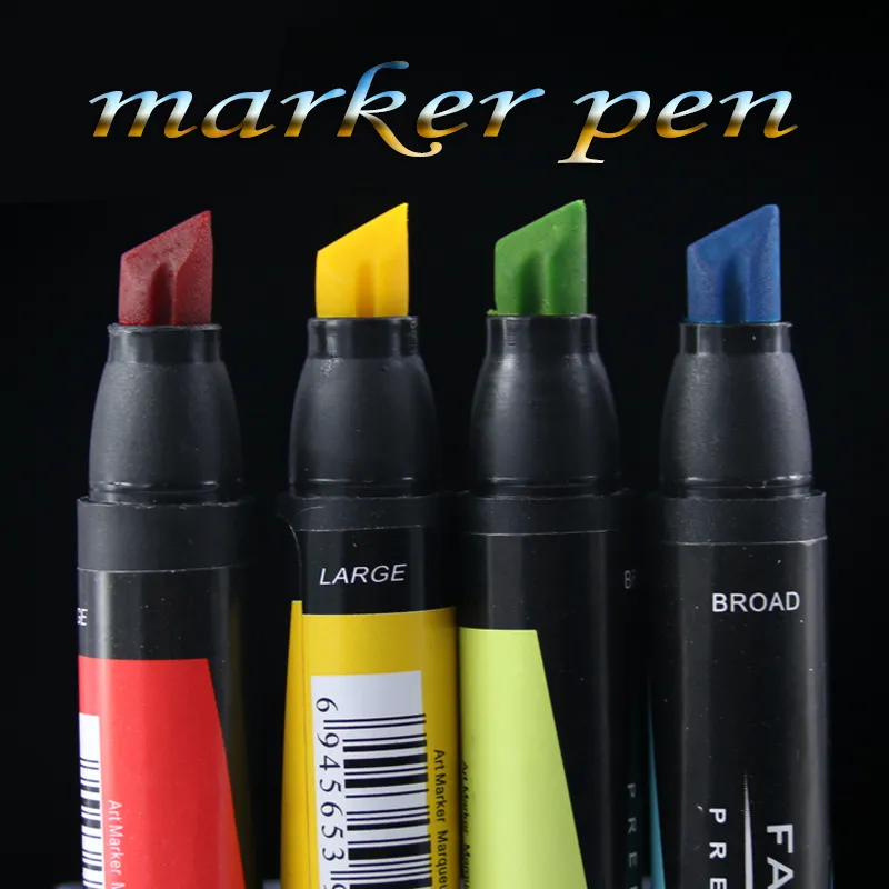 Permanent Oljig Sketching Pen Mark 40 Färg Handmålade Studenter för Mark Akvarell Manga Designs Markers Pen